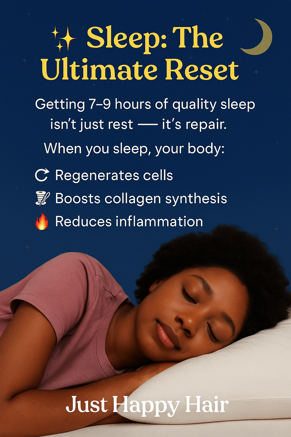 Did you know that hair health is closely linked to the quality of your sleep?